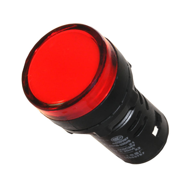 Leuchtmelder LED Rot 12V AC/DC Signalleuchte 22mm