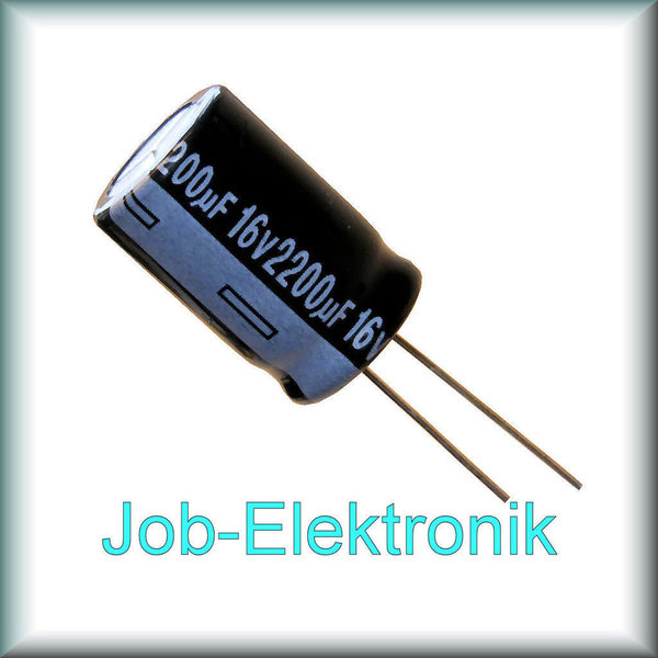 5 Stück Elektrolytkondensatoren 2200uF 16V 105°C Elko Kondensator