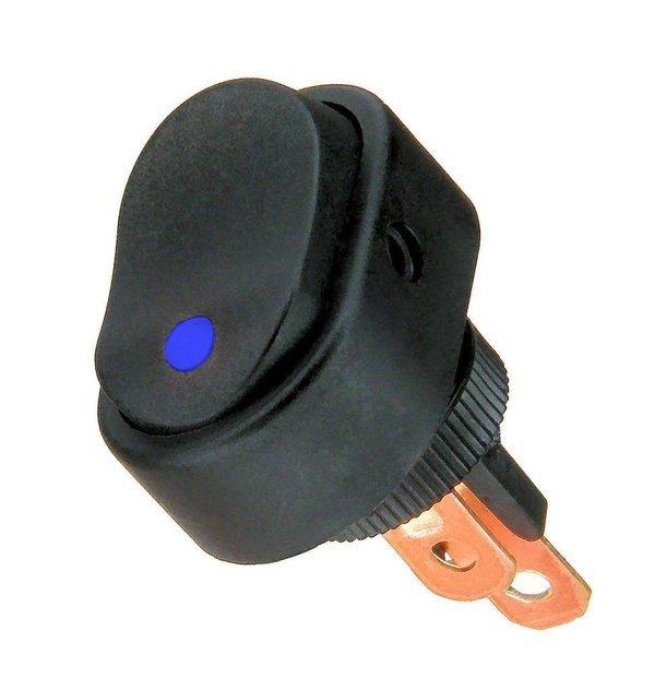 Wippschalter beleuchtet LED blau 12V/20A 1-polig KFZ-Schalter
