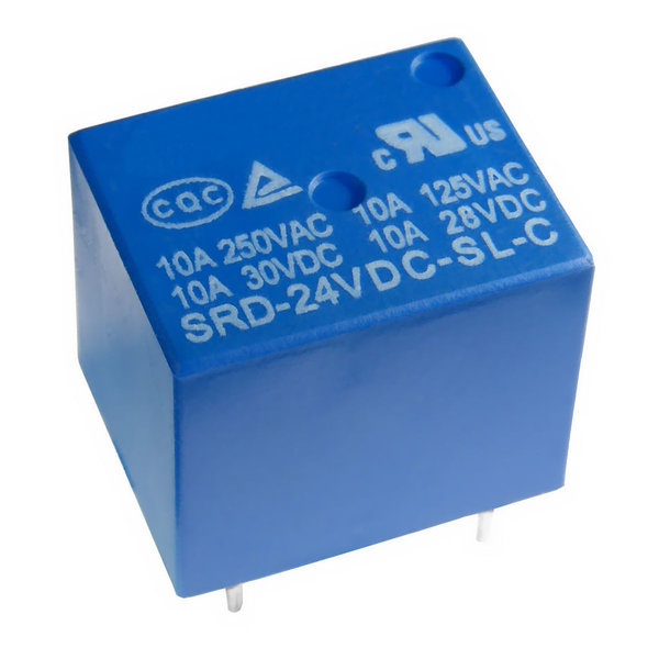 Miniatur Print Relais 24V 1-Wechsler 1xUM 10A/250V SRD-24VDC-SL-C