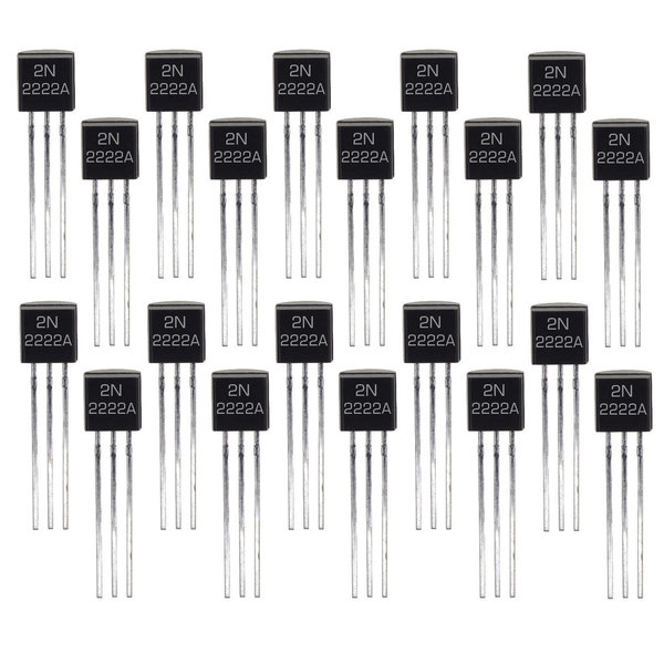 20 Stück 2N2222A Transistor NPN 0,625W 40V 0,6A TO-92 Gehäuse